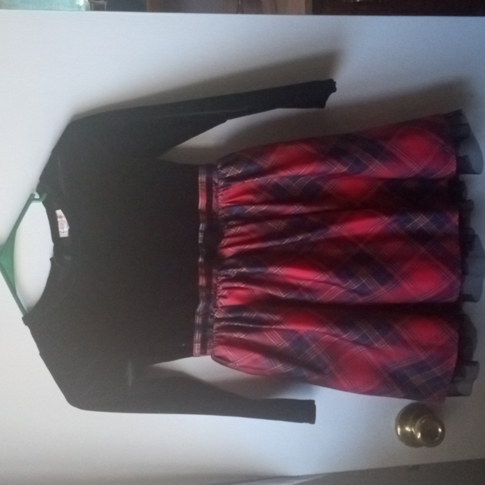 Cat and Jack plaid Christmas Small
